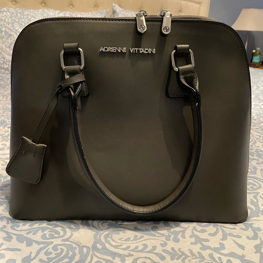 Adrienne Vittadini gray  handbag. Excellent condition. Used once.